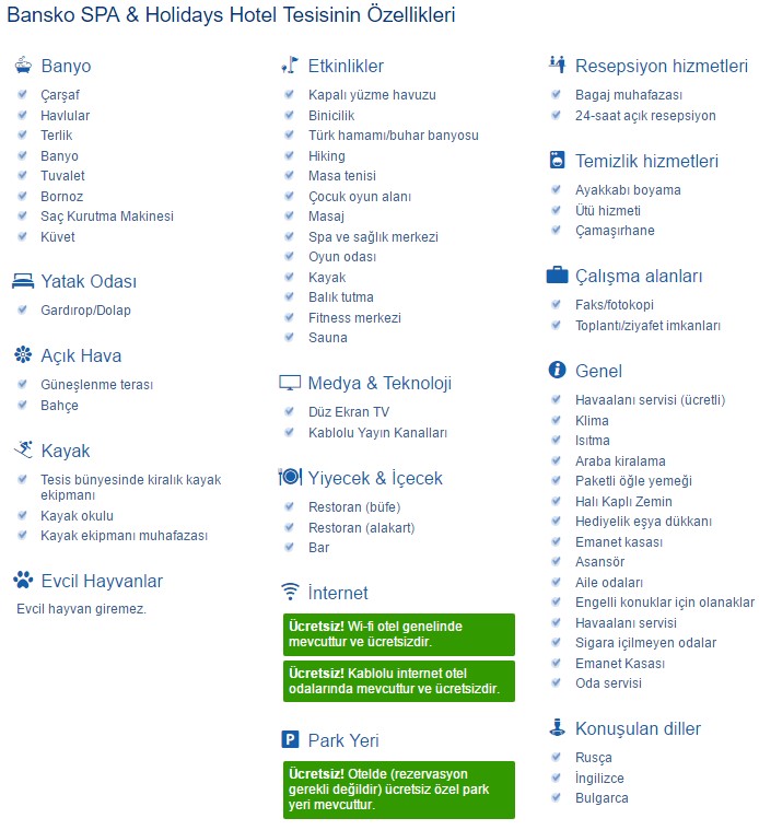 Bansko SPA & Holidays Hotel